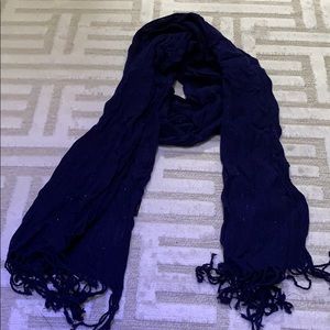 H&M Navy blue light mesh scarf